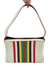 Load image into Gallery viewer, 1940s Rare Multicoloured Plasticoil Flat Telephone Cord Bag
