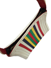 Load image into Gallery viewer, 1940s Rare Multicoloured Plasticoil Flat Telephone Cord Bag
