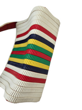 Load image into Gallery viewer, 1940s Rare Multicoloured Plasticoil Flat Telephone Cord Bag
