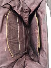 Load image into Gallery viewer, 1940s Brown Corde Soft Bag With Gold Tone Clasp
