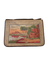 Load image into Gallery viewer, 1940s Orange/Beige Egyptian Tourist Bag
