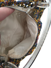 Load image into Gallery viewer, 1940s RARE Multi Crochet Bag With Lucite Handle
