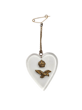Load image into Gallery viewer, 1940s World War Two RAF Lucite Sweetheart Brooch
