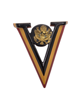 Load image into Gallery viewer, 1940s World War Two Extremely RARE Layered Bakelite Victory Brooch

