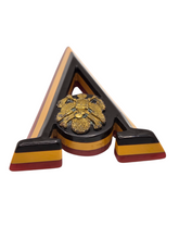 Load image into Gallery viewer, 1940s World War Two Extremely RARE Layered Bakelite Victory Brooch
