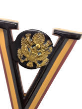Load image into Gallery viewer, 1940s World War Two Extremely RARE Layered Bakelite Victory Brooch
