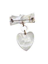 Load image into Gallery viewer, 1940s World War Two US Mother of Pearl Sweetheart Brooch
