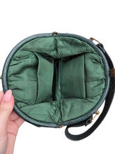 Load image into Gallery viewer, 1940s Dark Green Leather Bag
