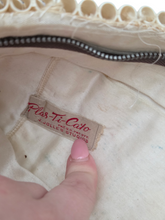 Load image into Gallery viewer, 1940s Rare Cream Tube Plasticflex Clutch Bag
