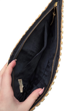 Load image into Gallery viewer, 1940s Rare Pale Yellow and Cream Plasticflex Clutch Bag
