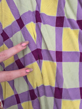 Load image into Gallery viewer, 1940s Purple, Yellow and Green Plaid Summer Suit
