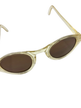 Load image into Gallery viewer, 1940s Bright Yellow Celluloid Sunglasses
