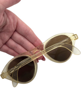 Load image into Gallery viewer, 1940s Bright Yellow Celluloid Sunglasses
