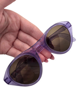 Load image into Gallery viewer, 1940s Bright Purple Celluloid Sunglasses

