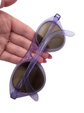 Load image into Gallery viewer, 1940s Bright Purple Celluloid Sunglasses
