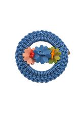 Load image into Gallery viewer, 1940s Large Blue Make Do and Mend Wirework Brooch
