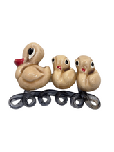 Load image into Gallery viewer, 1940s Rare Elzac Ceramic and Lucite Duck Brooch
