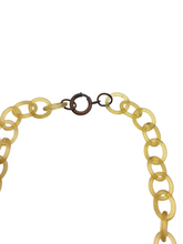 Load image into Gallery viewer, 1940s RARE Bakelite Apple Celluloid Chain Necklace
