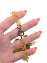 Load image into Gallery viewer, 1940s RARE Bakelite Apple Celluloid Chain Necklace
