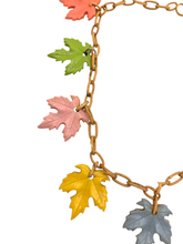 Load image into Gallery viewer, 1940s Celluloid Pastel Leaf Necklace
