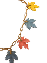 Load image into Gallery viewer, 1940s Celluloid Pastel Leaf Necklace
