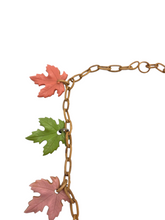 Load image into Gallery viewer, 1940s Celluloid Pastel Leaf Necklace
