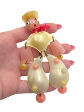 Load image into Gallery viewer, 1940s Coro Cowboy Nylon Brooch
