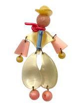 Load image into Gallery viewer, 1940s Coro Cowboy Nylon Brooch
