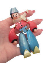 Load image into Gallery viewer, 1940s Coro Dutch Man Nylon Brooch
