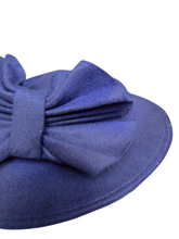 Load image into Gallery viewer, 1940s Bright Colbalt Blue Felt Hat
