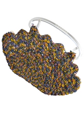 Load image into Gallery viewer, 1940s RARE Multi Crochet Bag With Lucite Handle
