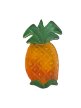 Load image into Gallery viewer, 1950s? Painted Lucite Pineapple Brooch
