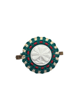 Load image into Gallery viewer, 1940s Green Clover Make Do and Mend Wirework Brooch
