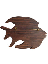 Load image into Gallery viewer, 1940s Carved Wood Fish Brooch
