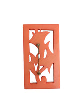 Load image into Gallery viewer, 1940s Coral Pink Carved Galalith Flower Brooch
