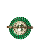 Load image into Gallery viewer, 1940s Make Do and Mend Green Horse Wirework Brooch
