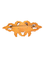 Load image into Gallery viewer, 1940s RARE Carved Bakelite and Metal Crab Brooch
