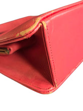 Load image into Gallery viewer, Early 1950s Coral Red Leather Bag
