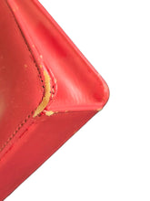 Load image into Gallery viewer, Early 1950s Coral Red Leather Bag
