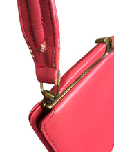 Load image into Gallery viewer, Early 1950s Coral Red Leather Bag
