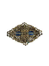 Load image into Gallery viewer, 1930s Czech Multicoloured Glass Filigree Brooch
