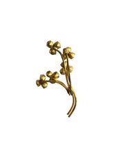 Load image into Gallery viewer, 1950s Purple and Pink Glass Flower Spray Brooch
