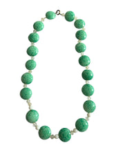 Load image into Gallery viewer, 1930s Art Deco Jade Green Glass Necklace
