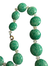 Load image into Gallery viewer, 1930s Art Deco Jade Green Glass Necklace
