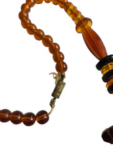 Load image into Gallery viewer, 1930s Chunky Brown and Black Faceted Glass Necklace
