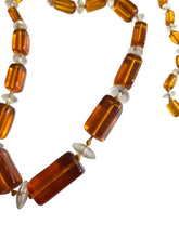 Load image into Gallery viewer, 1930s Long Root Beer Glass Necklace
