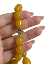 Load image into Gallery viewer, 1940s Yellow Lucite Necklace on Chain
