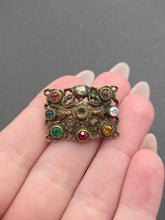 Load image into Gallery viewer, 1930s Small Czech Multicoloured Brooch
