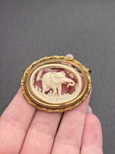 Load image into Gallery viewer, 1940s French Celluloid Elephant Brooch
