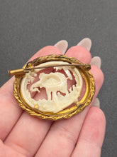Load image into Gallery viewer, 1940s French Celluloid Elephant Brooch

